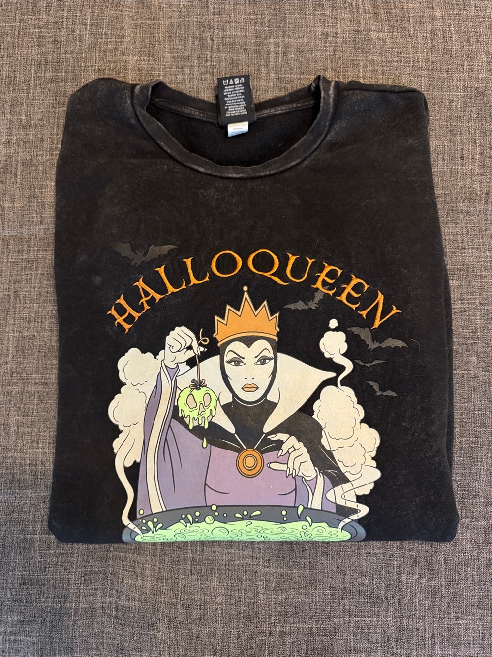 Disney Villains Evil Queen Halloween Oversized Sweatshirt Large